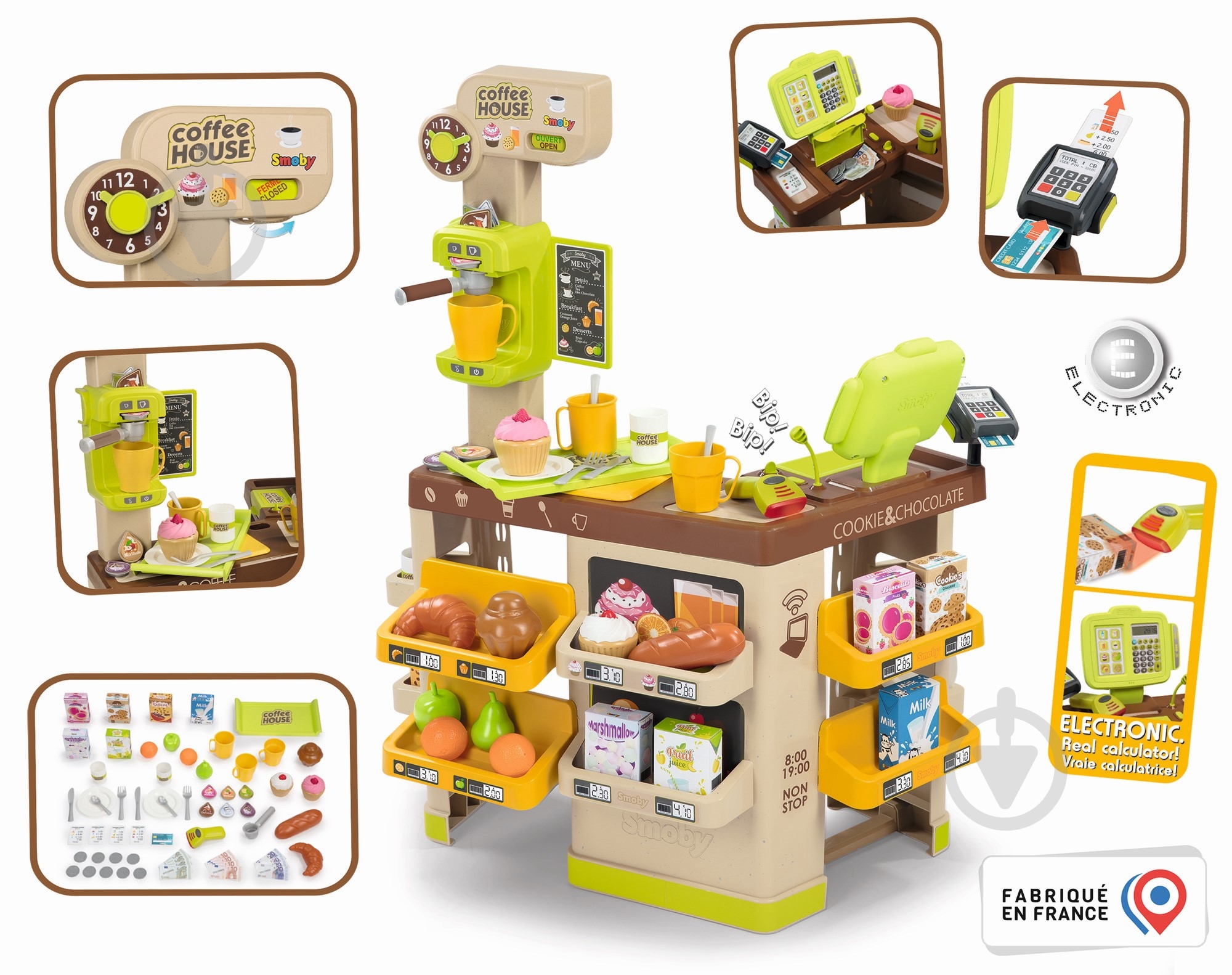 Игровой набор Smoby Интерактивная кофейня 350232 - фото 2