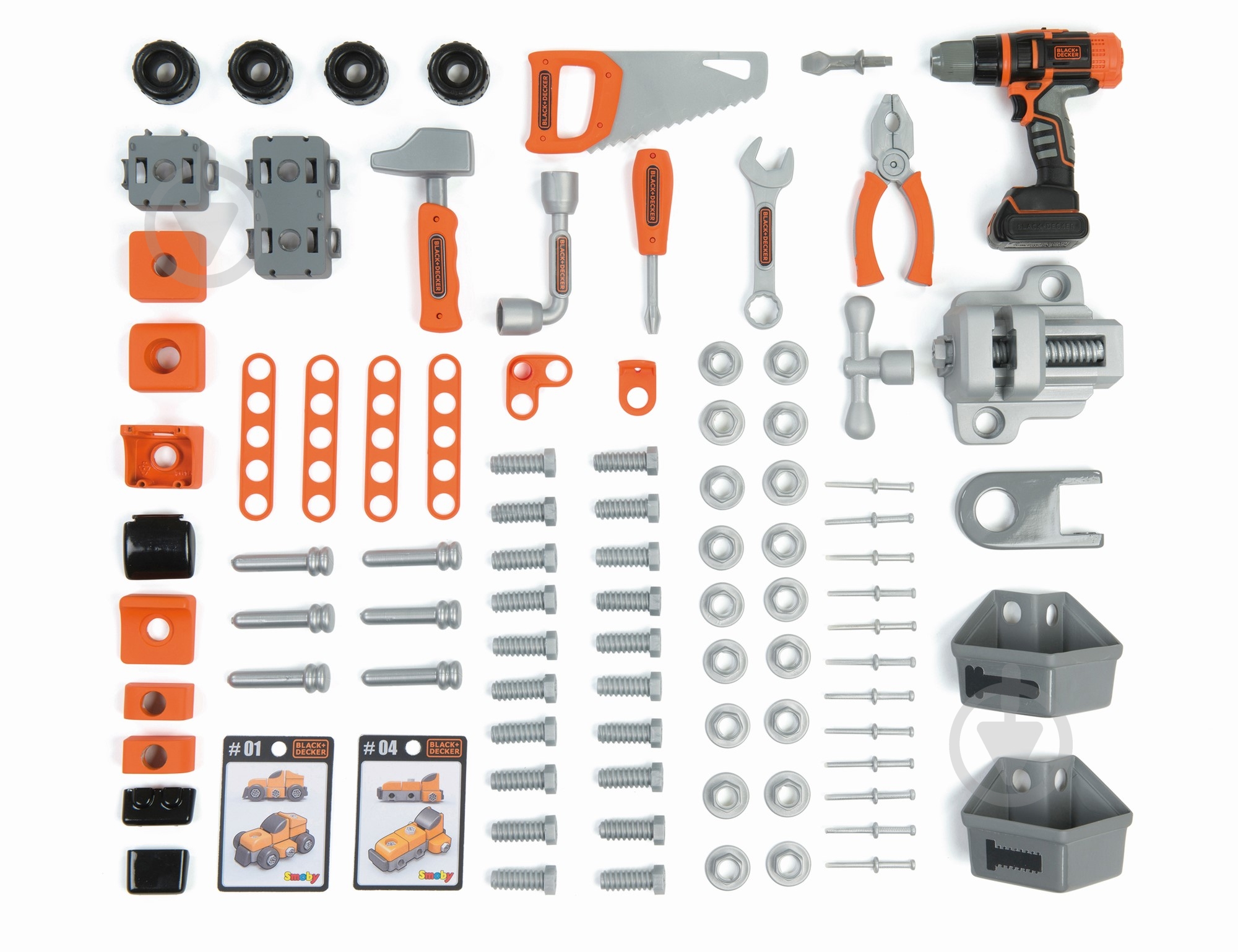Игровой набор Smoby Black+Decker Мастерская 360727 - фото 4 Игровой набор Smoby Black+Decker Мастерская 360727 - фото 4