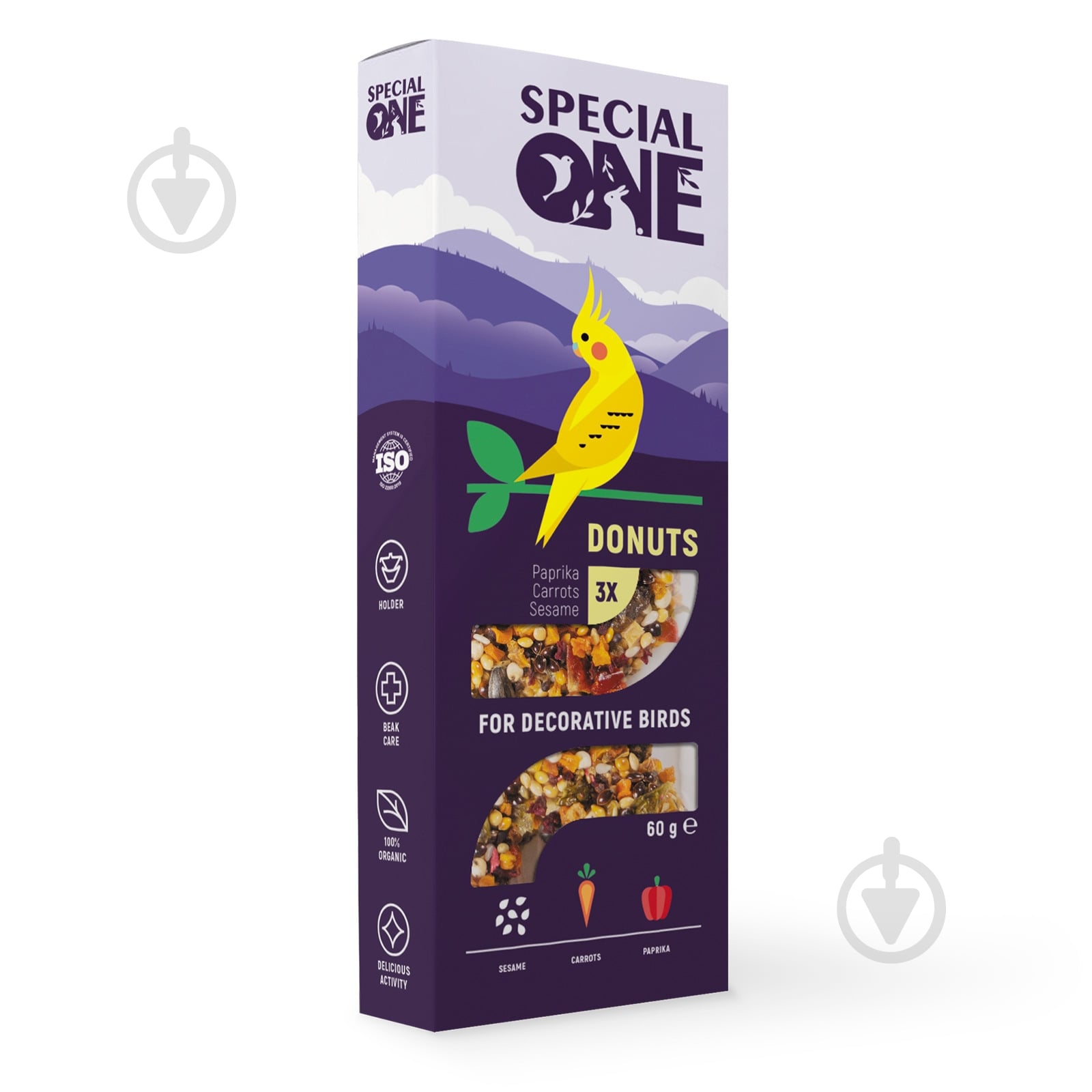 Лакомство SPECIAL ONE Пончики, паприка, морковь, кунжут - фото 1