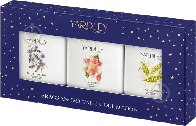 Косметичний набір Yardley Talc Collection 3х50 г - фото 1 Косметичний набір Yardley Talc Collection 3х50 г - фото 1