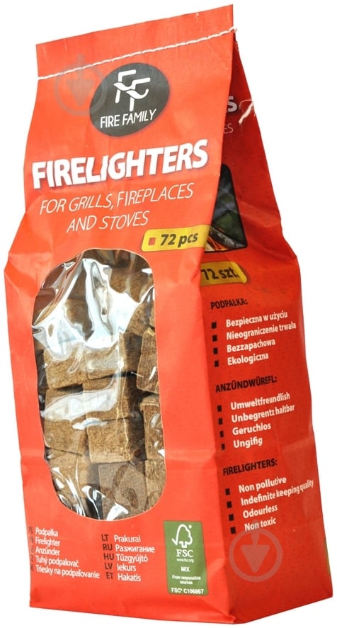 Подпалка для камина и печи 72 шт. - фото 2