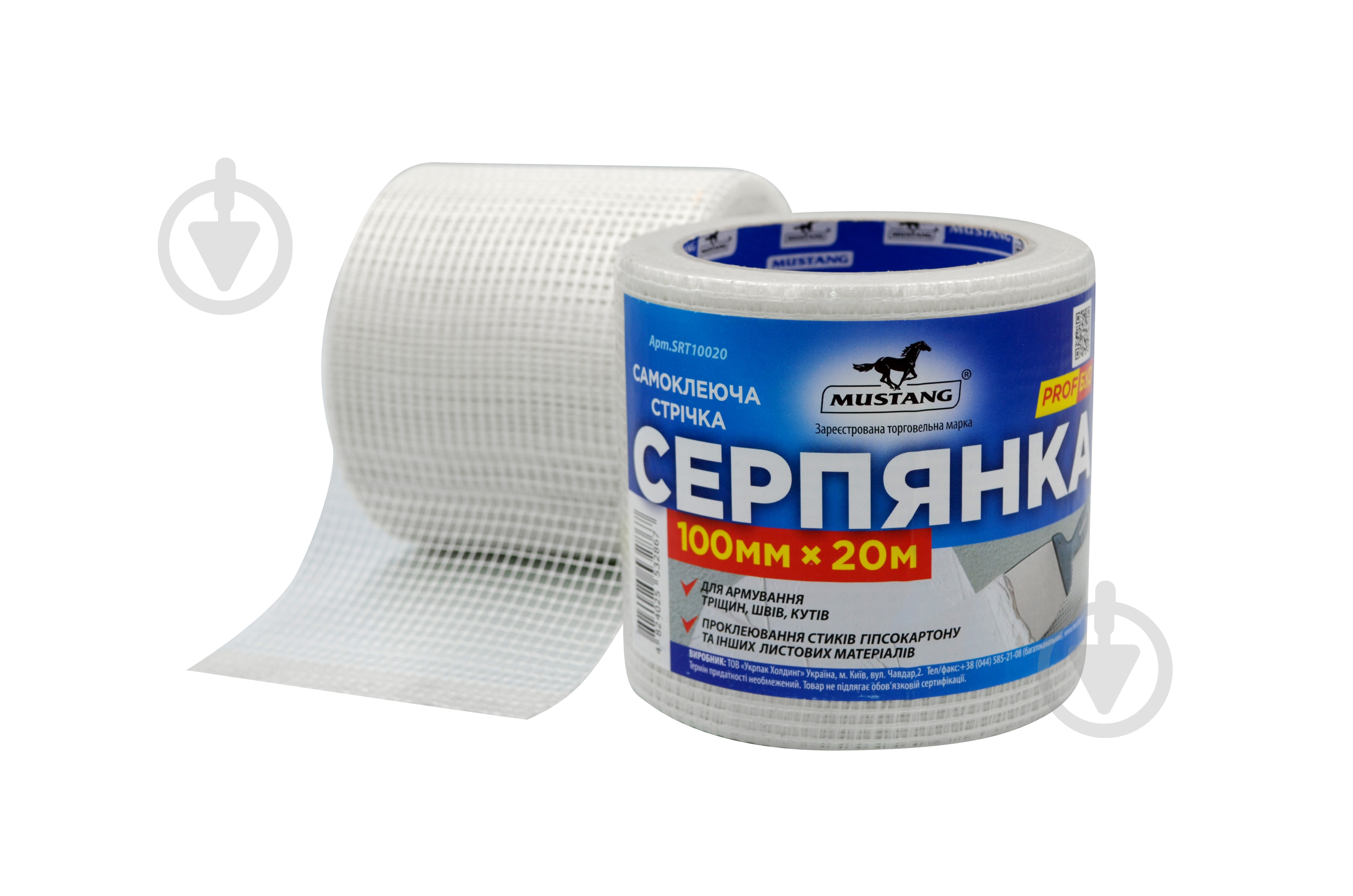 Склострічка самоклейка Mustang 100мм х 20м - фото 1