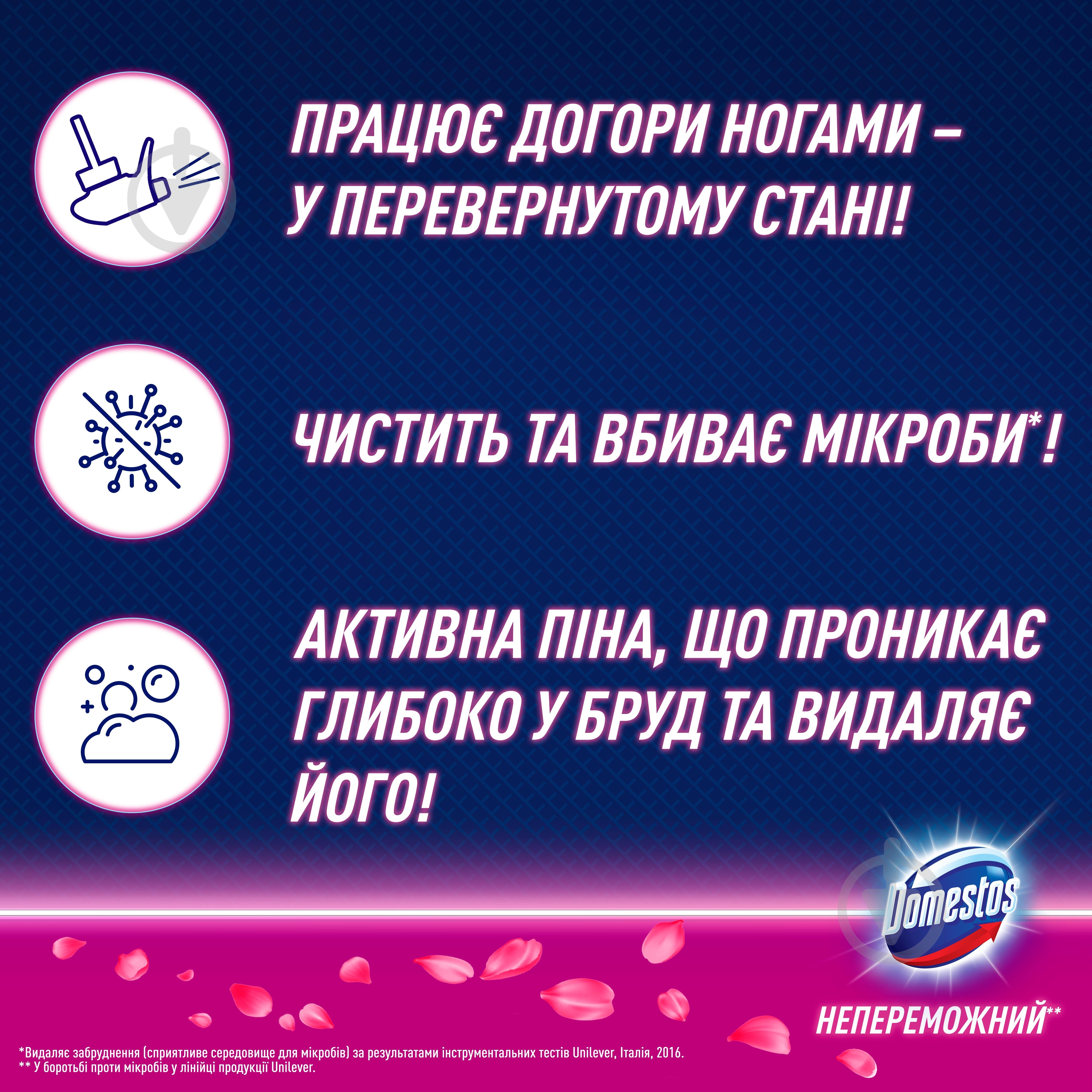 Пена Domestos цветочная свежесть 0,435 л - фото 7