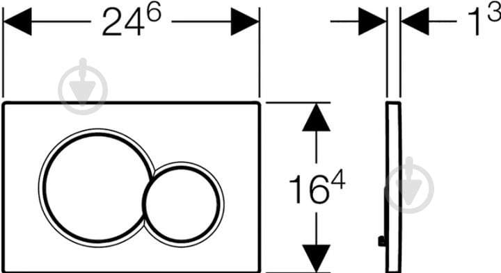 Панель смыва Geberit Sigma 01 (115.770.11.5) - фото 2 Панель смыва Geberit Sigma 01 (115.770.11.5) - фото 2