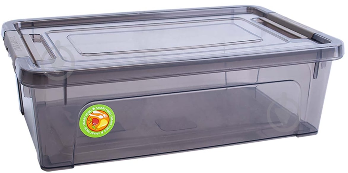 Ящик для зберігання Алеана 123080 Smart Box 1,7л коричневий прозорий 75x245x120 мм - фото 1 Ящик для зберігання Алеана 123080 Smart Box 1,7л коричневий прозорий 75x245x120 мм - фото 1