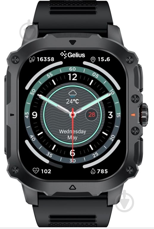 Смарт-годинник Gelius Pro GP-SW016 (Tactical Heavy) Хром (00000101909) — фото 11