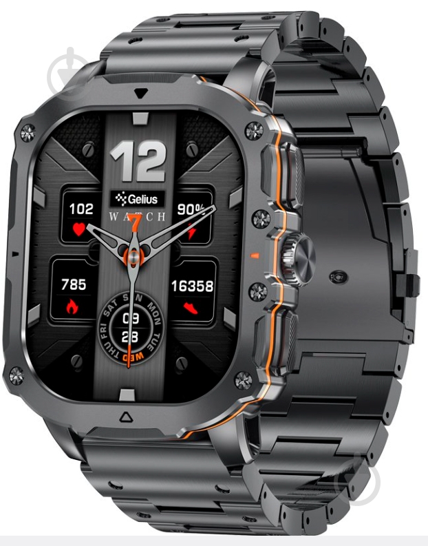 Смарт-годинник Gelius Pro GP-SW016 (Tactical Heavy) Хром (00000101909) — фото 2