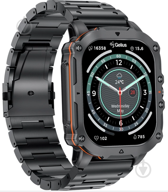 Смарт-годинник Gelius Pro GP-SW016 (Tactical Heavy) Хром (00000101909) — фото 6