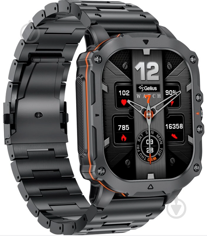 Смарт-годинник Gelius Pro GP-SW016 (Tactical Heavy) Хром (00000101909) — фото 5