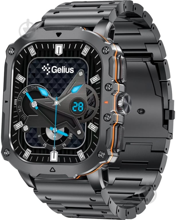 Смарт-годинник Gelius Pro GP-SW016 (Tactical Heavy) Хром (00000101909) — фото 4