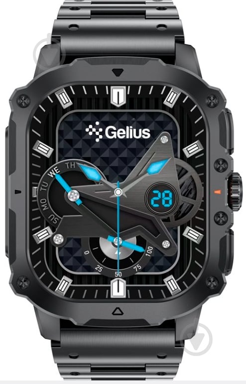 Смарт-годинник Gelius Pro GP-SW016 (Tactical Heavy) Хром (00000101909) — фото 13