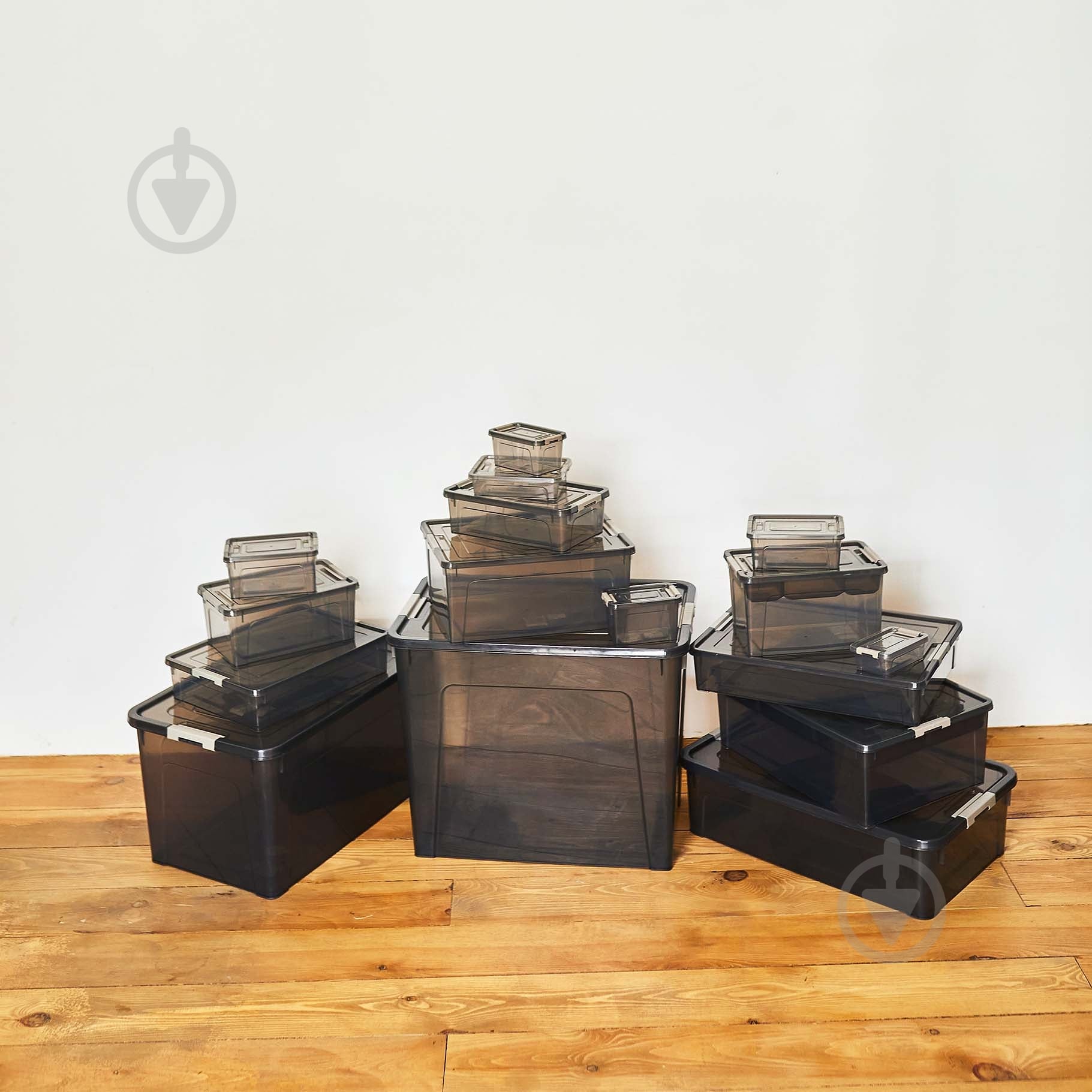 Ящик для зберігання Алеана 124095 Smart Box 2,5л коричневий прозорий 105x245x160 мм - фото 5 Ящик для зберігання Алеана 124095 Smart Box 2,5л коричневий прозорий 105x245x160 мм - фото 5