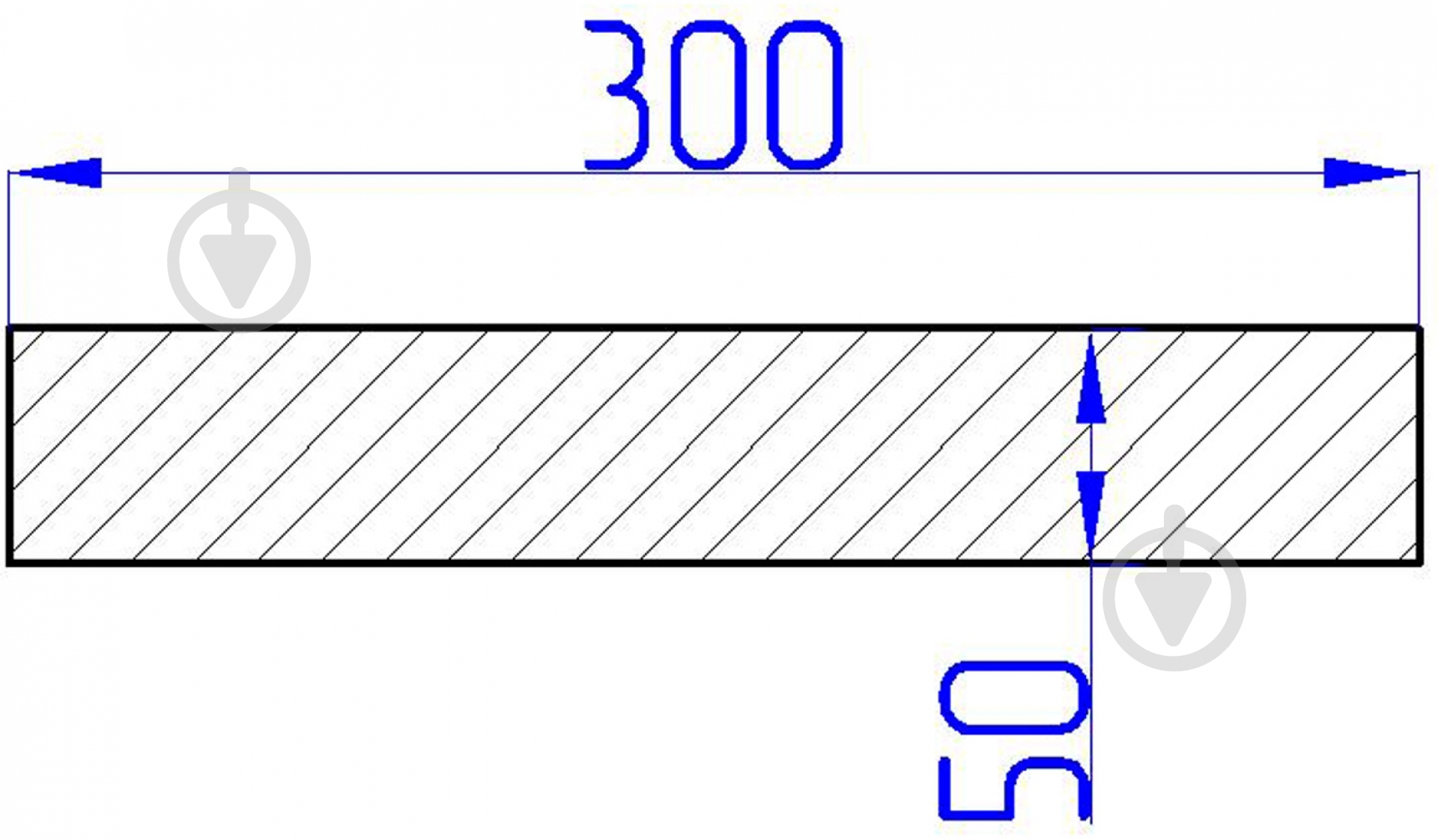 Косоур сосновый ТС-3/3 50x300x3000 мм (0,9 кв. м) - фото 2