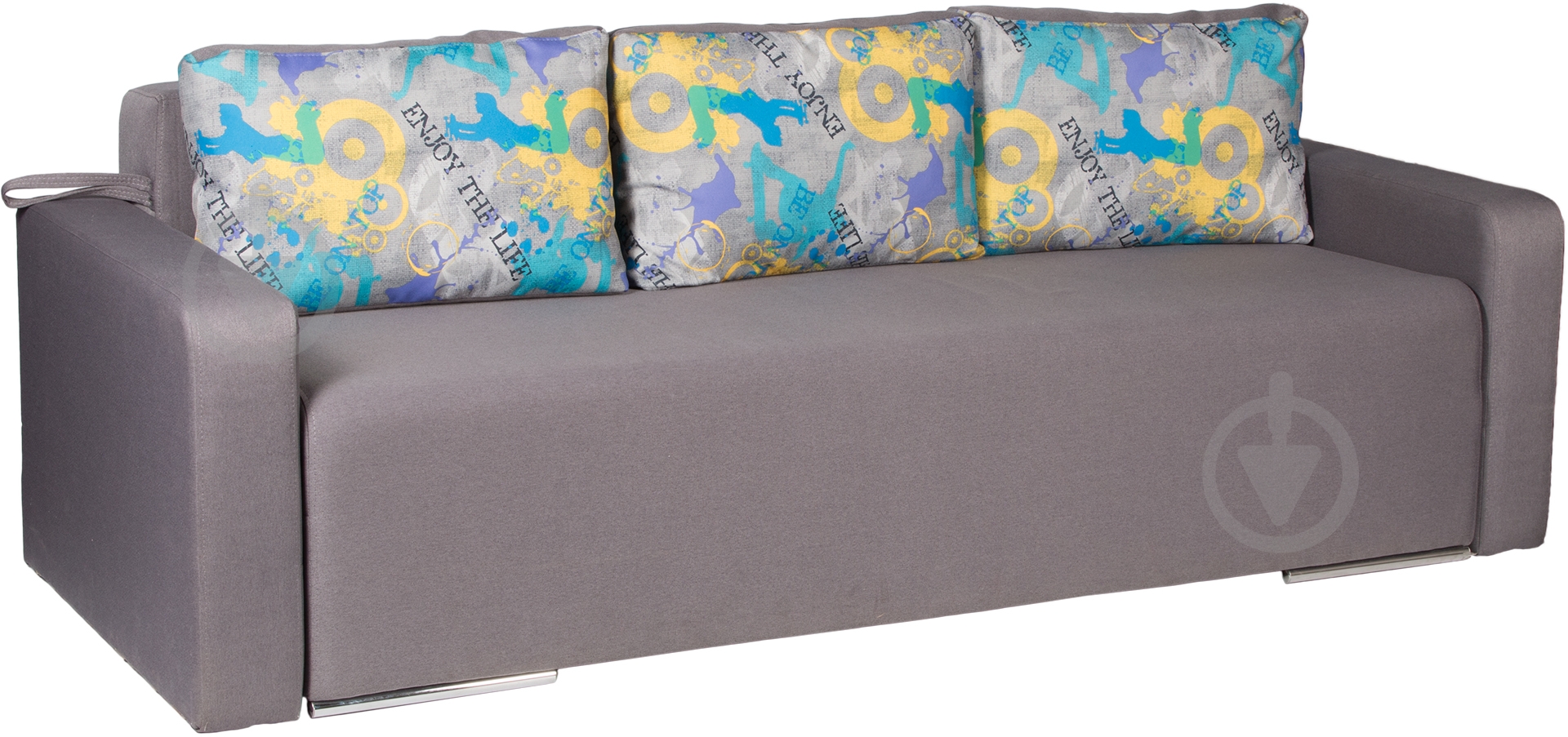 Диван прямой Берегиня Дакар серый 2260x950x770 мм - фото 1 Диван прямой Берегиня Дакар серый 2260x950x770 мм - фото 1