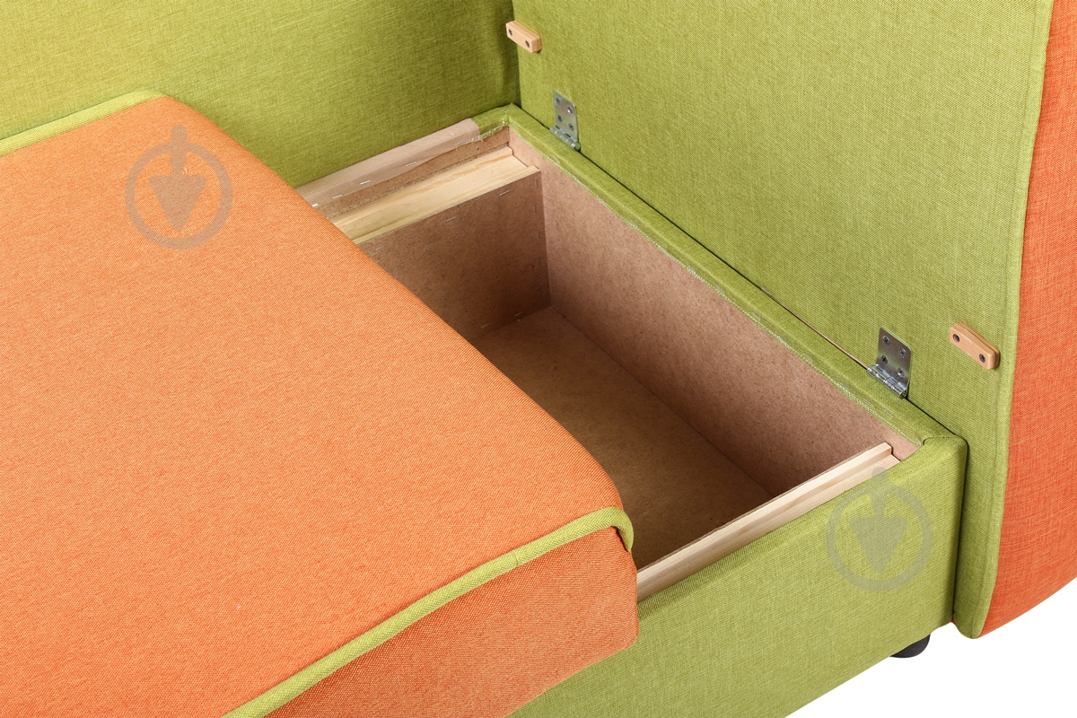 Тахта дитячий Берегиня Домовичок права оливково-помаранчевий 1410x770x740 мм - фото 5 Тахта дитячий Берегиня Домовичок права оливково-помаранчевий 1410x770x740 мм - фото 5