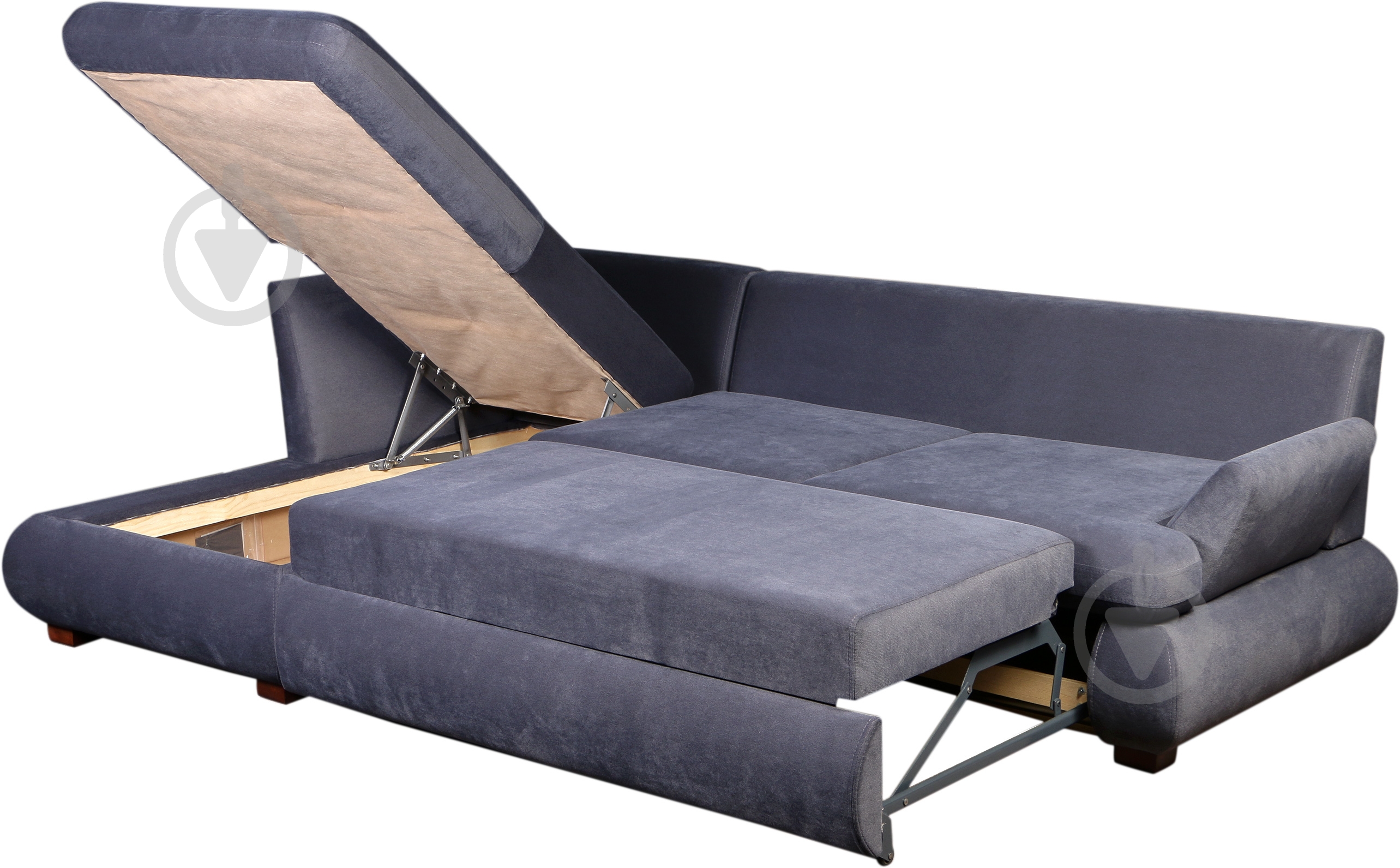 Диван угловой Берегиня Жизель левосторонний серый 2550x1740x730 мм - фото 3 Диван угловой Берегиня Жизель левосторонний серый 2550x1740x730 мм - фото 3