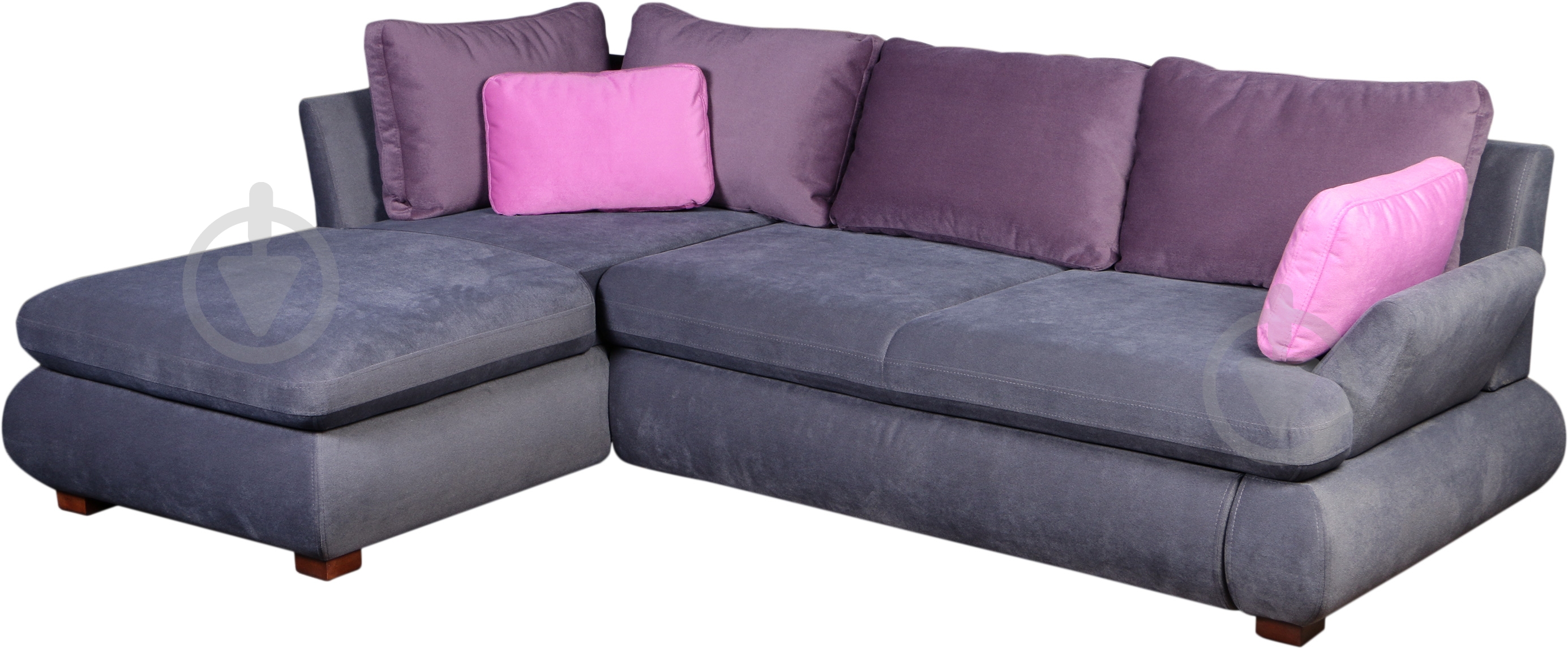 Диван угловой Берегиня Жизель левосторонний серый 2550x1740x730 мм - фото 1 Диван угловой Берегиня Жизель левосторонний серый 2550x1740x730 мм - фото 1