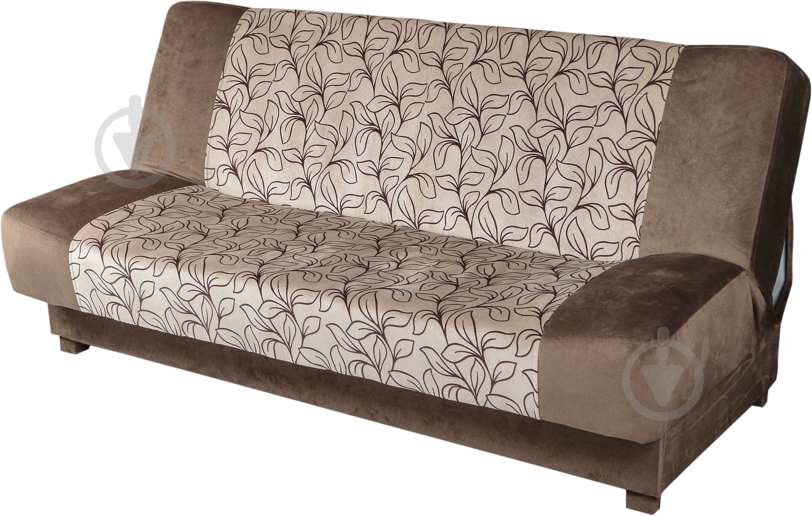 Диван прямой Берегиня Кантри коричневыйс рисунком 1920x970x970 мм - фото 2