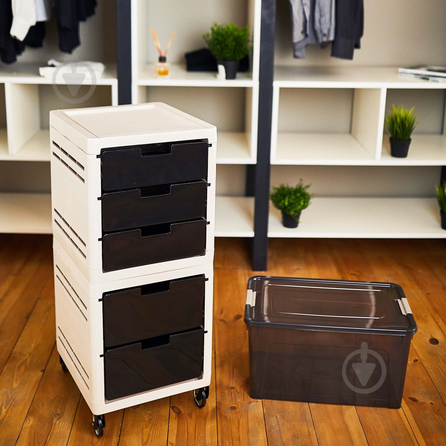 Ящик для зберігання Алеана 126091 Smart Box 11,7л коричневий прозорий 140x390x290 мм - фото 6