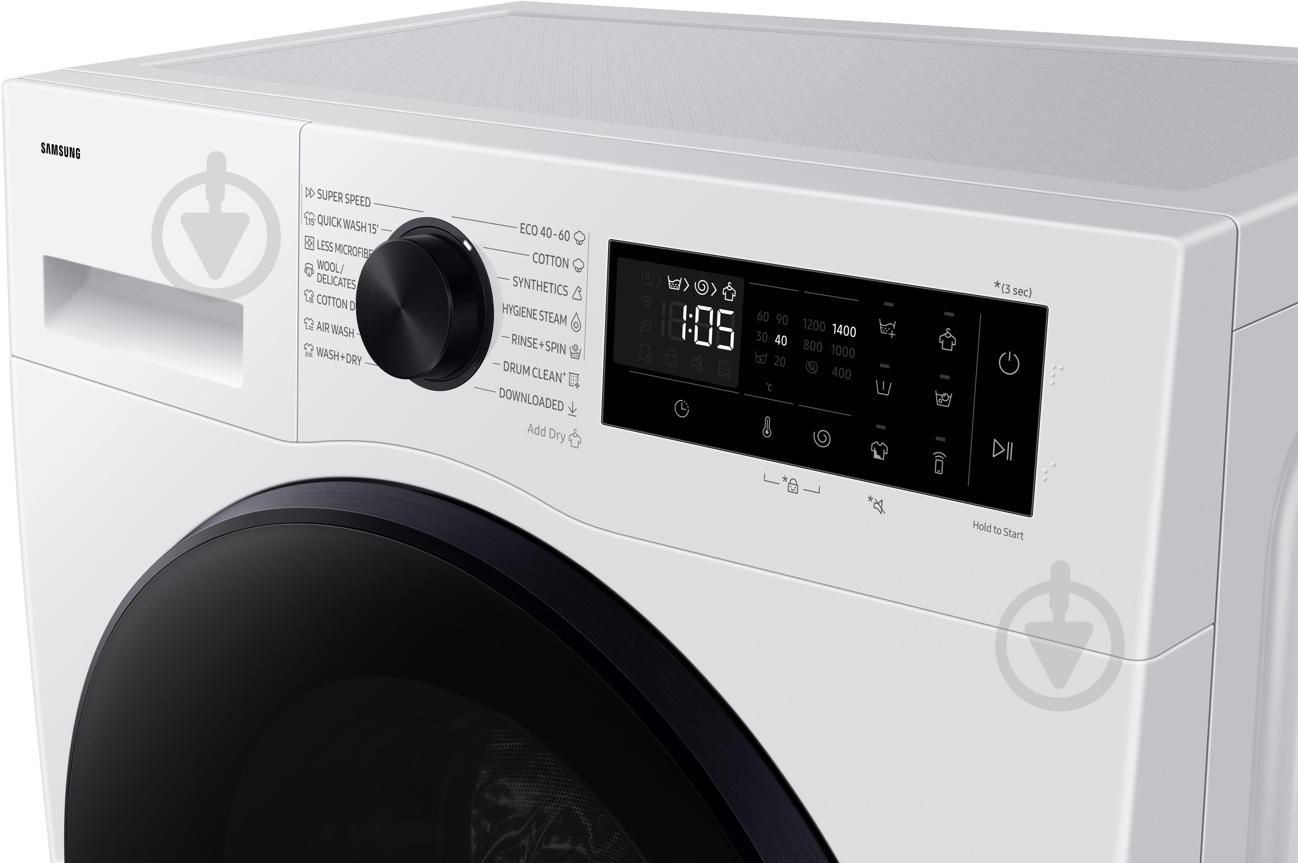 Стиральная машина с сушкой Samsung WD90DG5G34BELE - фото 8 Стиральная машина с сушкой Samsung WD90DG5G34BELE - фото 8