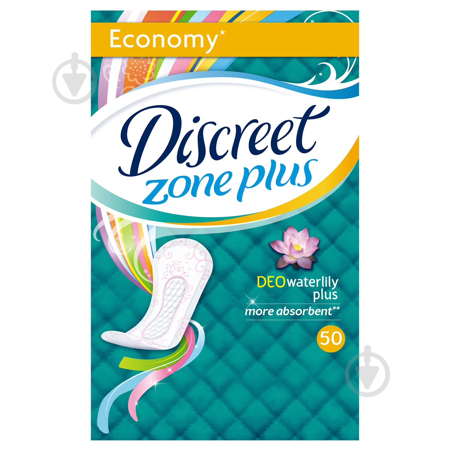 Прокладки ежедневные Discreet Deo Waterlily plus 50 шт. - фото 2
