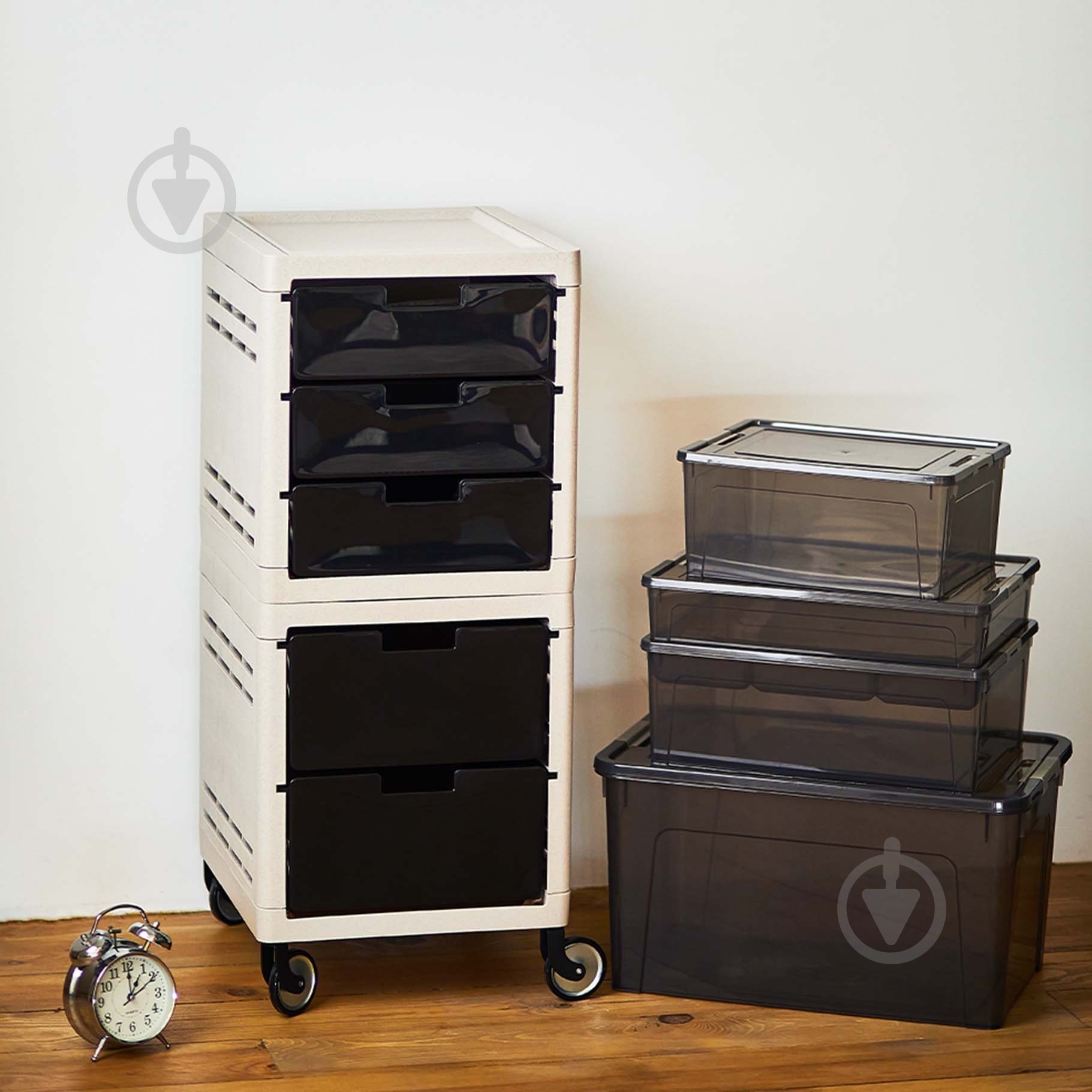 Ящик для зберігання Алеана 123085 Smart Box 27л коричневий прозорий 265x495x320 мм - фото 6 Ящик для зберігання Алеана 123085 Smart Box 27л коричневий прозорий 265x495x320 мм - фото 6