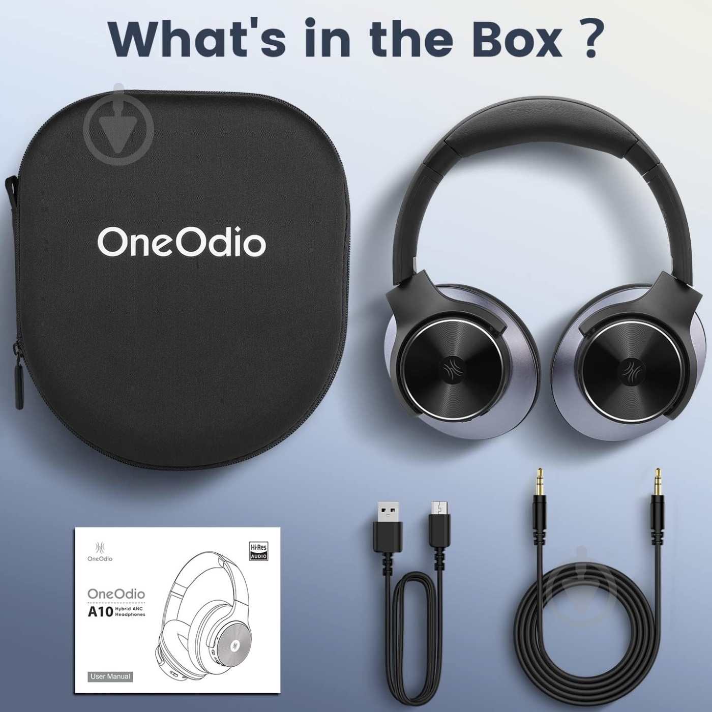 Bluetooth-гарнитура Oneodio (A10 Black) - фото 3 Bluetooth-гарнитура Oneodio (A10 Black) - фото 3