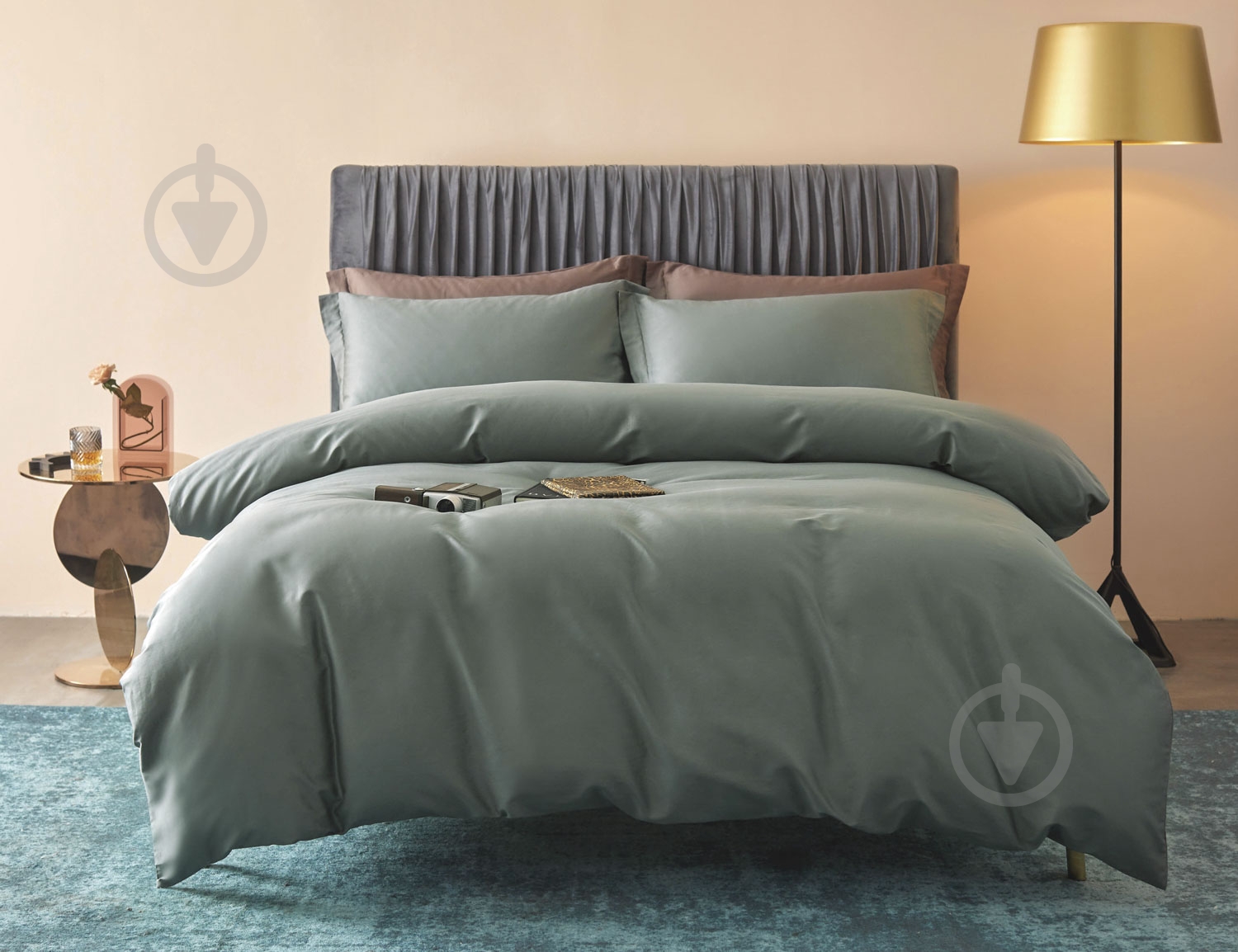 Простынь Mono Green D 240x260 см зеленый La Nuit - фото 1 Простынь Mono Green D 240x260 см зеленый La Nuit - фото 1