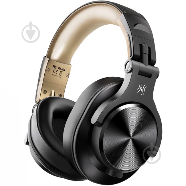 Bluetooth-гарнитура Oneodio Fusion (A70 Black Gold) - фото 1