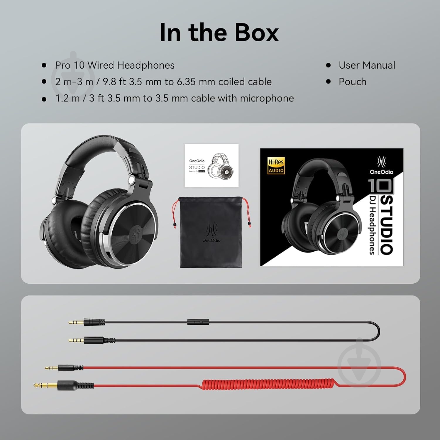 Гарнитура Oneodio (Pro 10 Black) - фото 3 Гарнитура Oneodio (Pro 10 Black) - фото 3