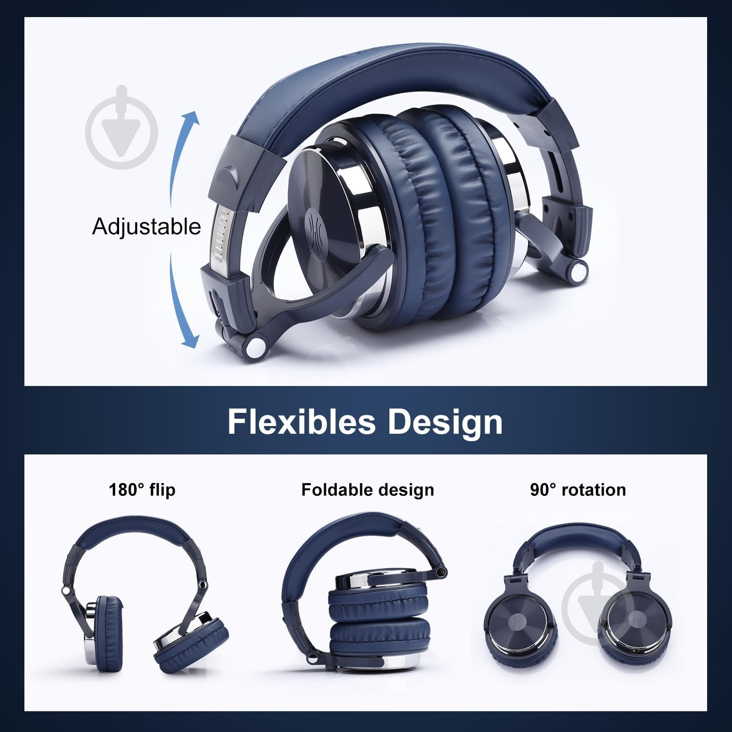 Гарнитура Oneodio (Pro 10 Deep Blue) - фото 3 Гарнитура Oneodio (Pro 10 Deep Blue) - фото 3