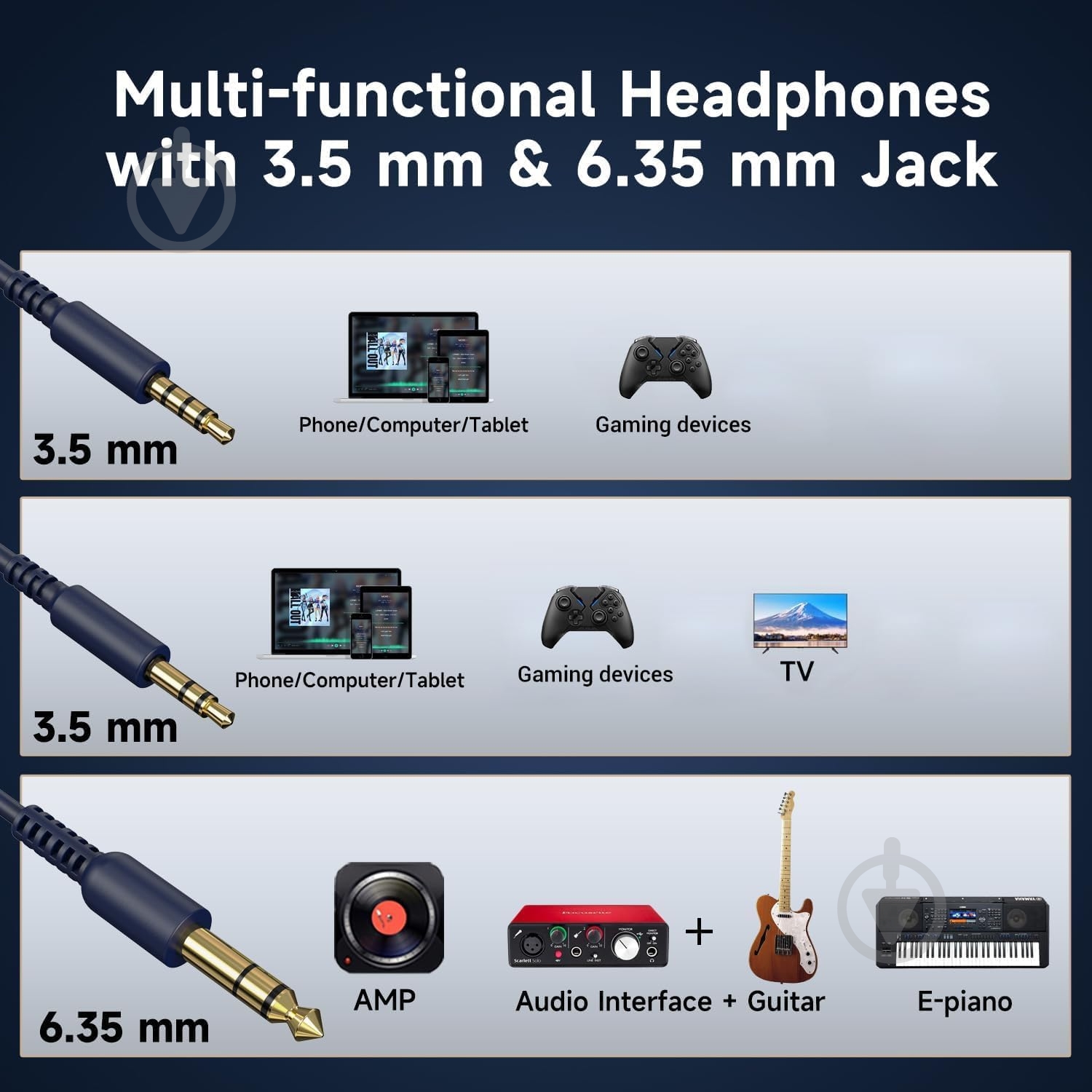 Гарнитура Oneodio (Pro 10 Deep Blue) - фото 4 Гарнитура Oneodio (Pro 10 Deep Blue) - фото 4