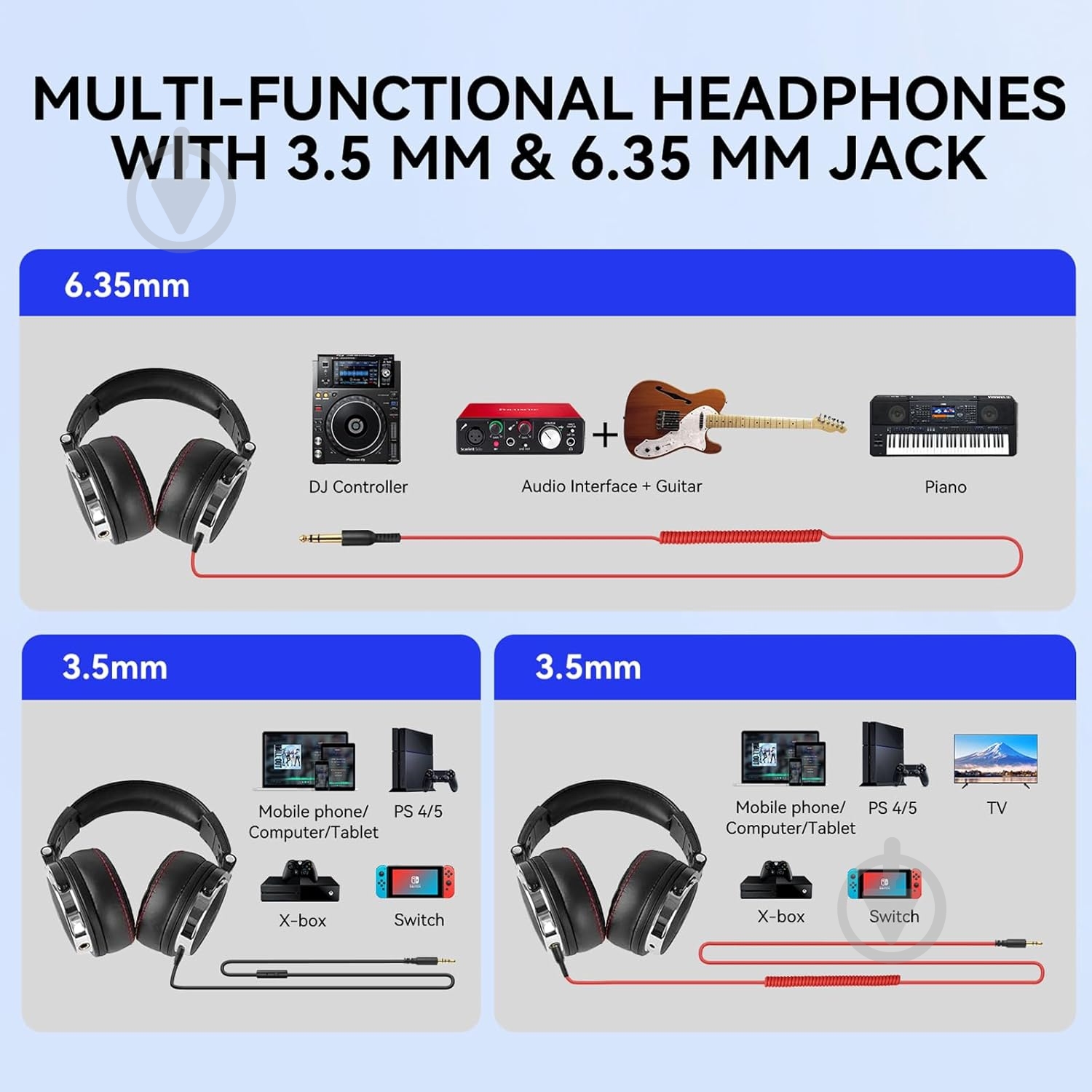 Гарнитура Oneodio (Pro 50 Black) - фото 4 Гарнитура Oneodio (Pro 50 Black) - фото 4