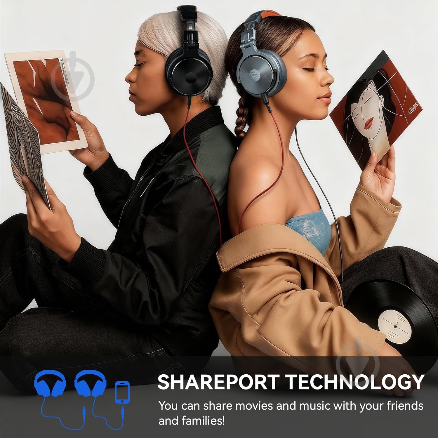 Гарнитура Oneodio (Pro 50 Black) - фото 5 Гарнитура Oneodio (Pro 50 Black) - фото 5