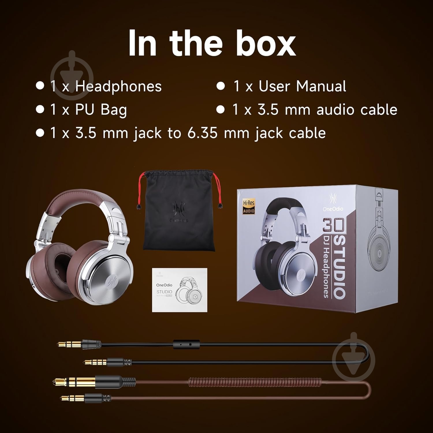 Гарнитура Oneodio (Pro 30 Silver) - фото 4