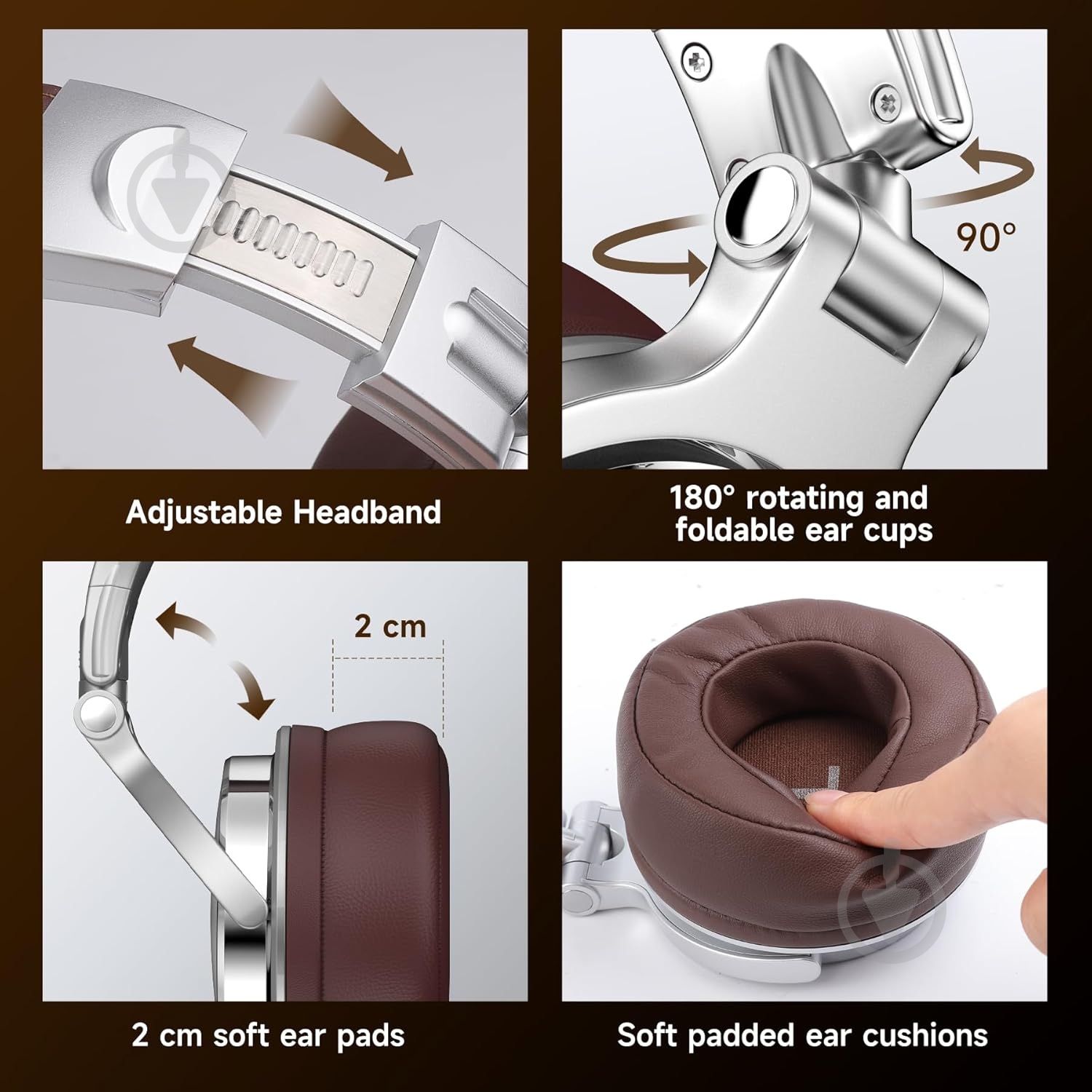 Гарнитура Oneodio (Pro 30 Silver) - фото 5