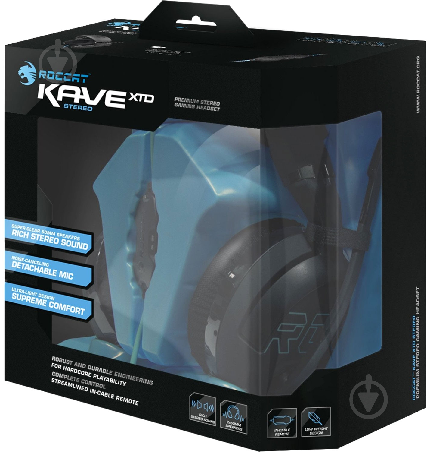 Гарнитура Roccat Kave XTD Stereo black - фото 3