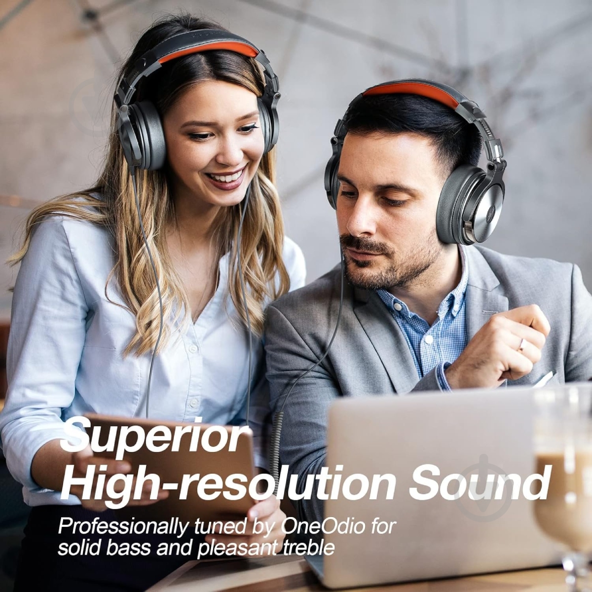 Гарнитура Oneodio (Pro 50 Grey) - фото 5 Гарнитура Oneodio (Pro 50 Grey) - фото 5