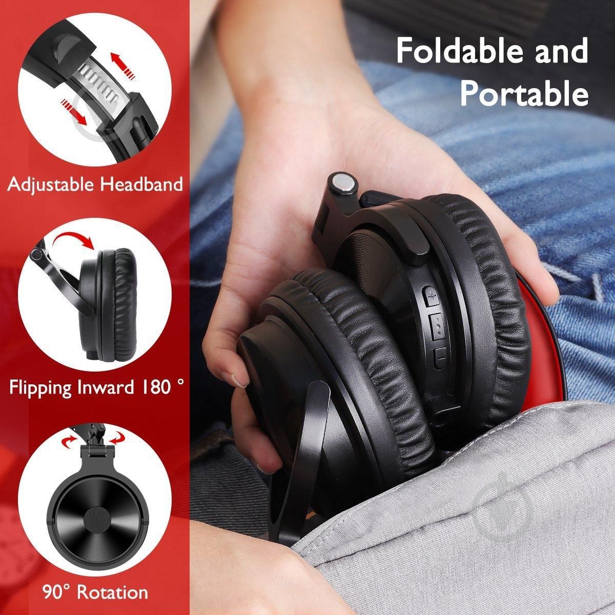 Bluetooth-гарнитура Oneodio Studio (Pro C Black) - фото 7 Bluetooth-гарнитура Oneodio Studio (Pro C Black) - фото 7