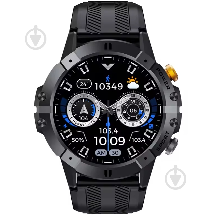 Смарт-часы Oukitel BT15 Black (6941749851031) - фото 1 Смарт-часы Oukitel BT15 Black (6941749851031) - фото 1