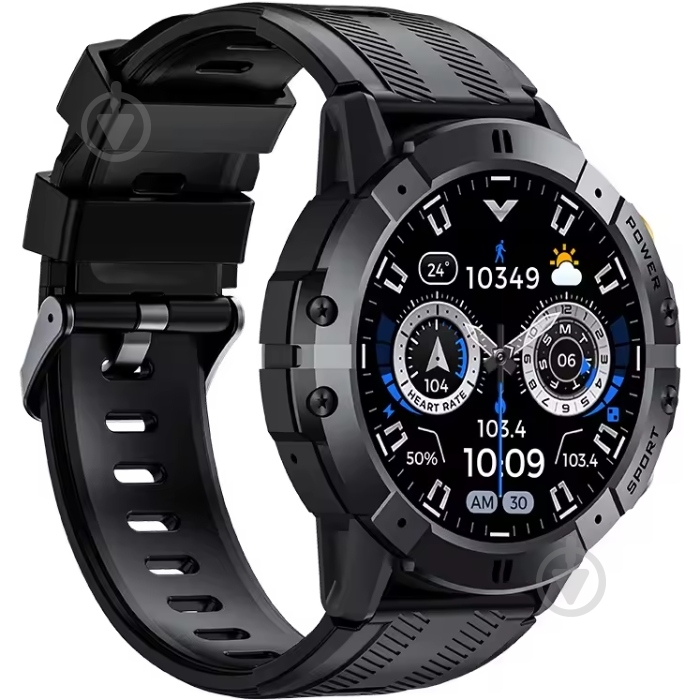 Смарт-часы Oukitel BT15 Black (6941749851031) - фото 3 Смарт-часы Oukitel BT15 Black (6941749851031) - фото 3