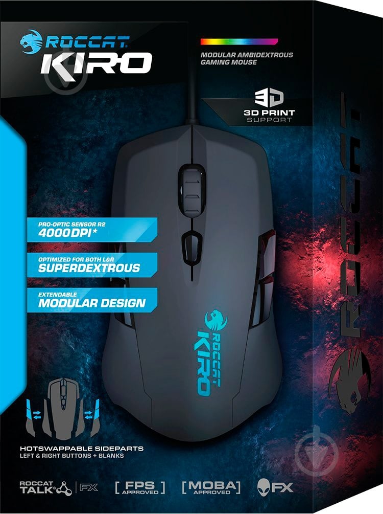 Мышь Roccat Kiro ROC-11-320 black - фото 12 Мышь Roccat Kiro ROC-11-320 black - фото 12