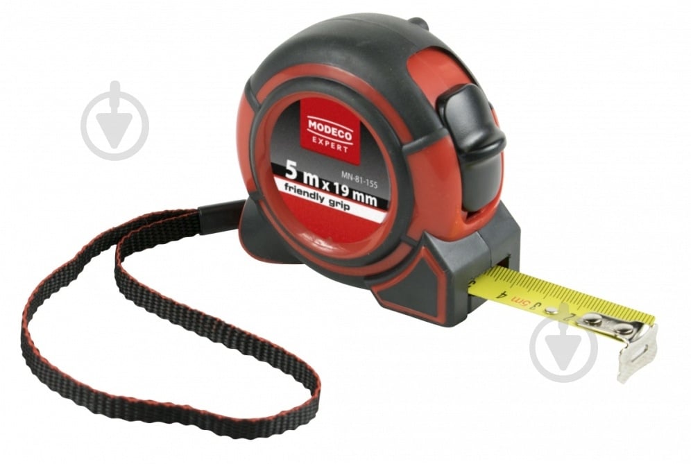 Рулетка Modeco Frendly Grip MN-81-155 5 м x 19 мм - фото 2