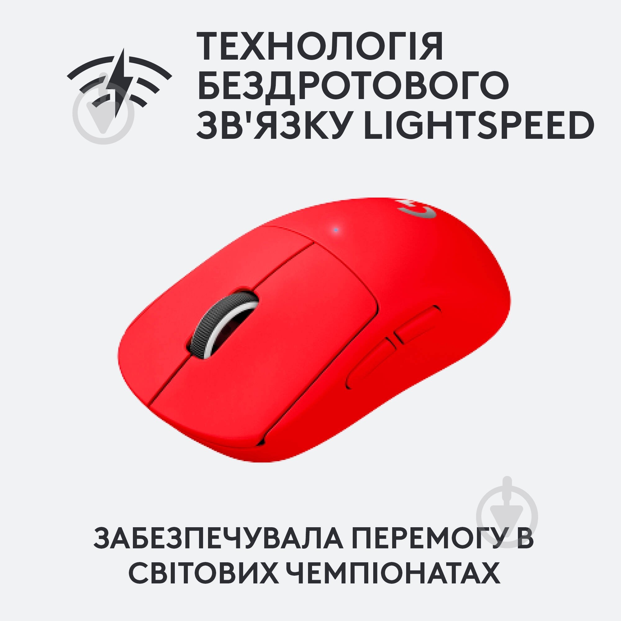 Мышка Logitech G Pro X Superlight Wireless red (910-006784) - фото 4