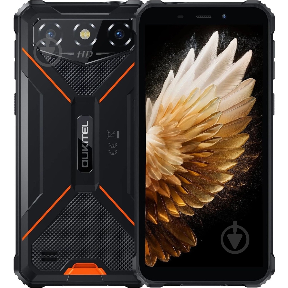 Смартфон Oukitel G3 4/128GB black/orange (G3_OR) - фото 1 Смартфон Oukitel G3 4/128GB black/orange (G3_OR) - фото 1