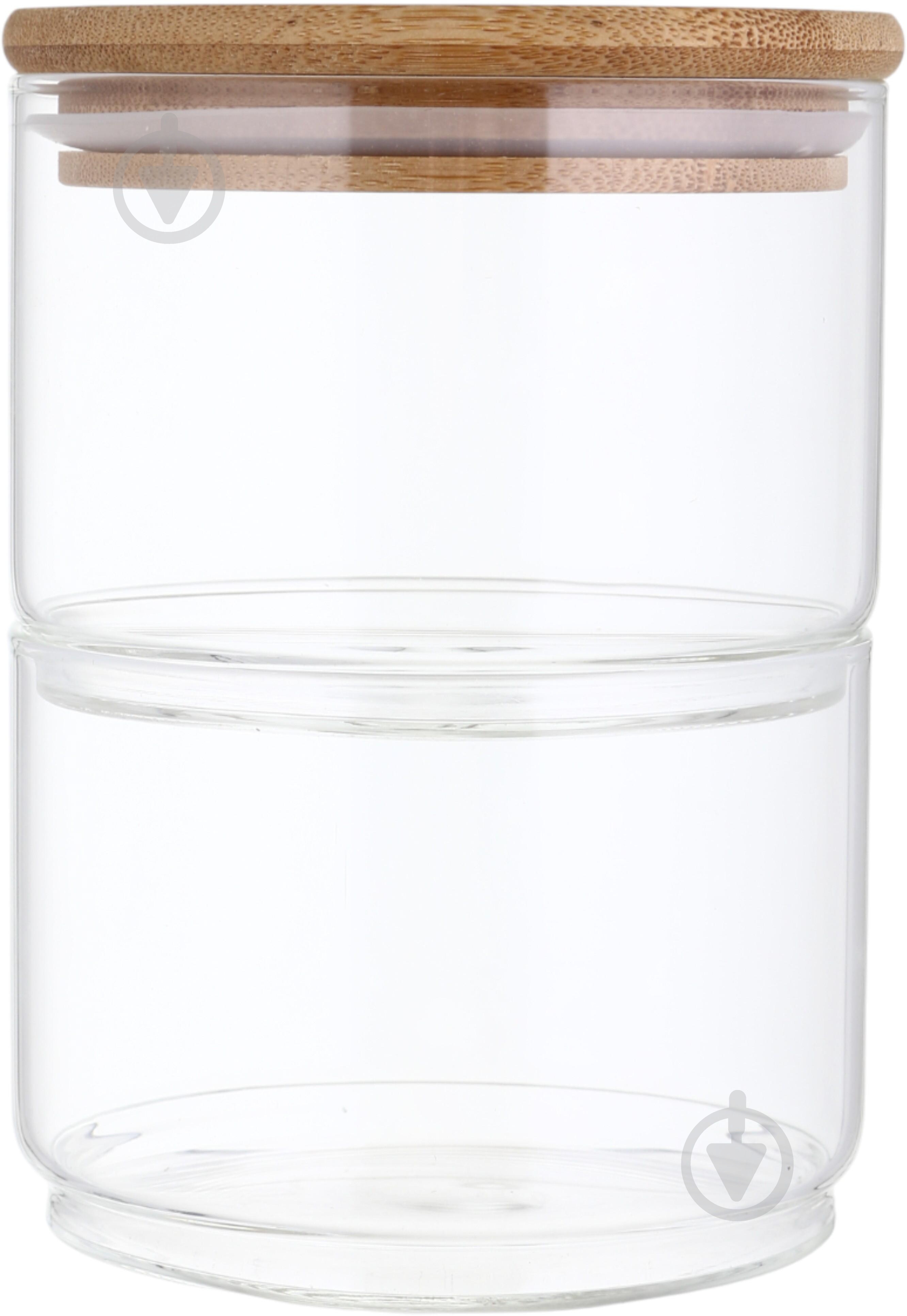 Ємність для зберігання Fiora Nueces подвійна 0,9 л прозорий - фото 5 Ємність для зберігання Fiora Nueces подвійна 0,9 л прозорий - фото 5