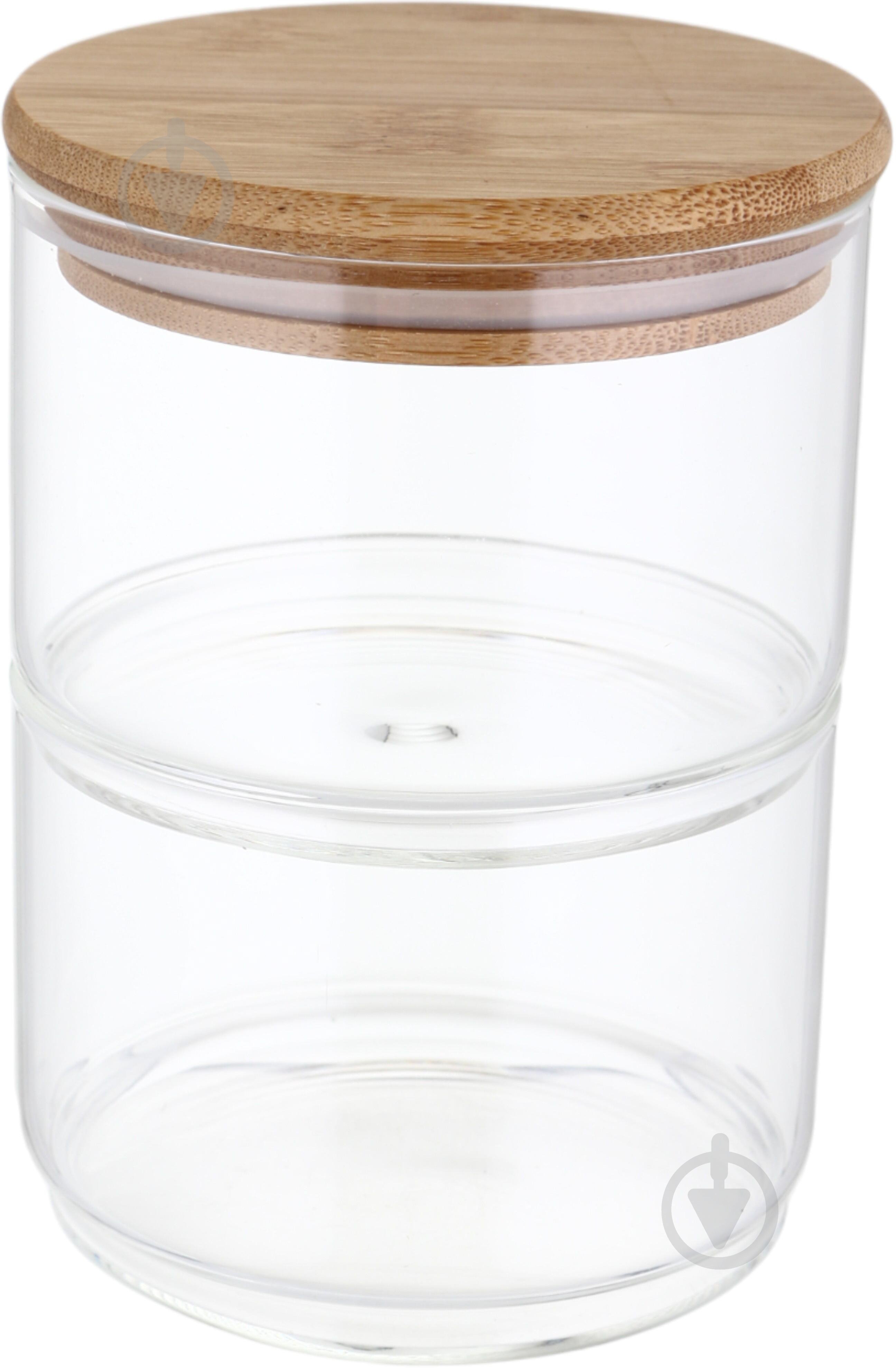 Ємність для зберігання Fiora Nueces подвійна 0,9 л прозорий - фото 1 Ємність для зберігання Fiora Nueces подвійна 0,9 л прозорий - фото 1