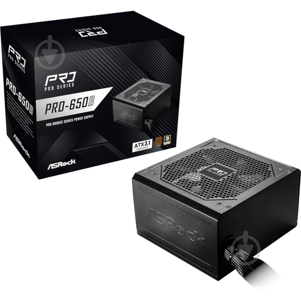 Блок живлення ASRock Bronze PRO-650B 650 Вт - фото 6