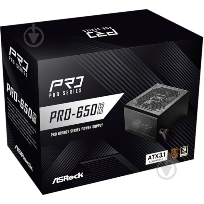 Блок живлення ASRock Bronze PRO-650B 650 Вт - фото 5