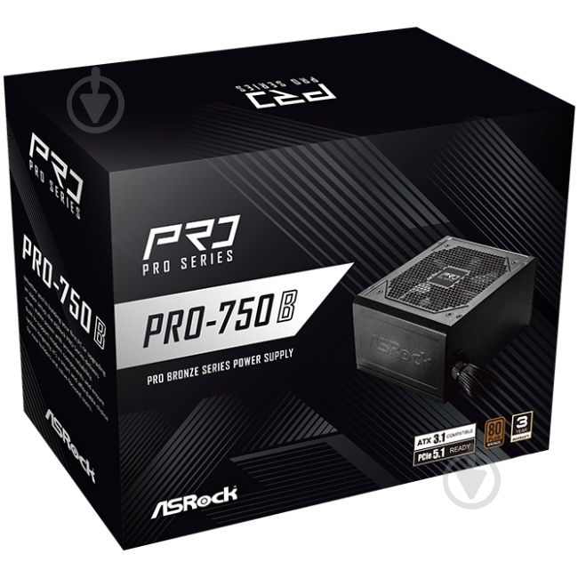 Блок живлення ASRock Bronze PRO-750B 750 Вт - фото 5